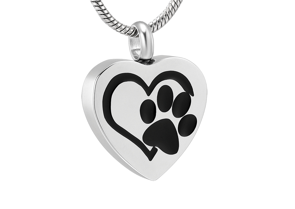 Paw in Heart Pendant Image
